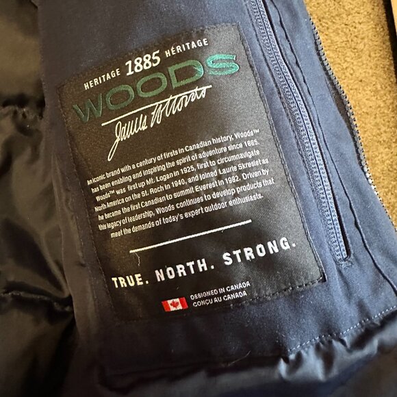 Woods Men's Keele Down Insulated Bomber Jacket Size M - Picture 3 of 8